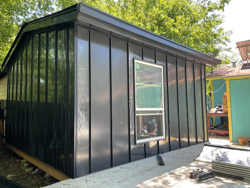 Black standing seam metal wall panels for Roof Inspection in Chestertown